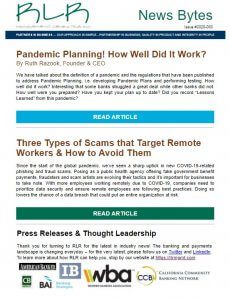 A newsletter with three types of scams and how to avoid them.