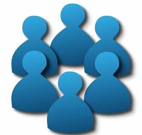 An Icon In Blue Color On White Background